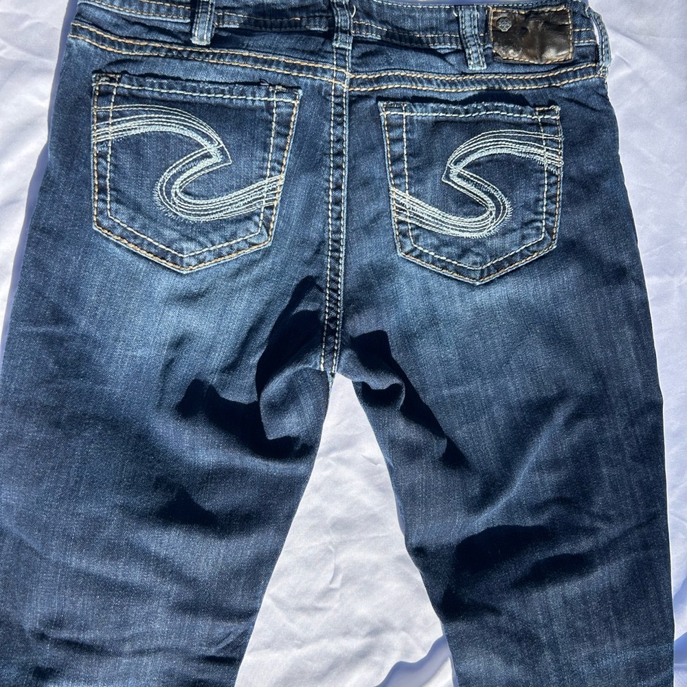 Maurices Dark Blue Flare Jeans
